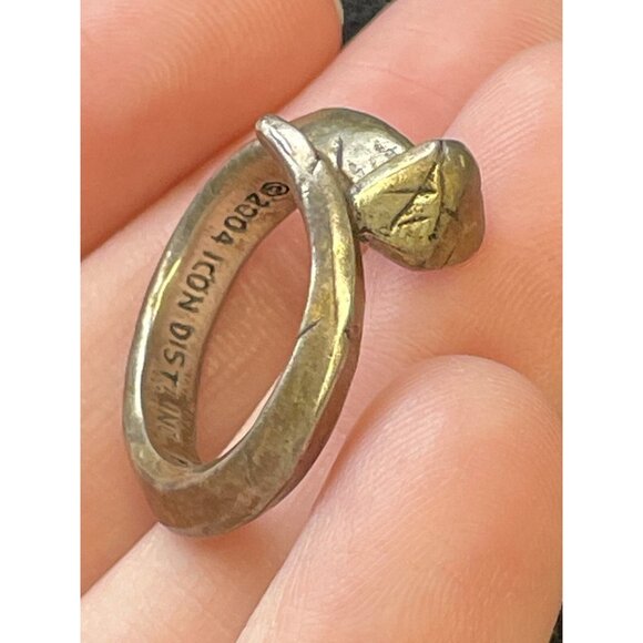 The Passion of Christ Tested Silver Signed BSD Isaiah 53:5 Size 6 Nail Ring - Picture 11 of 14